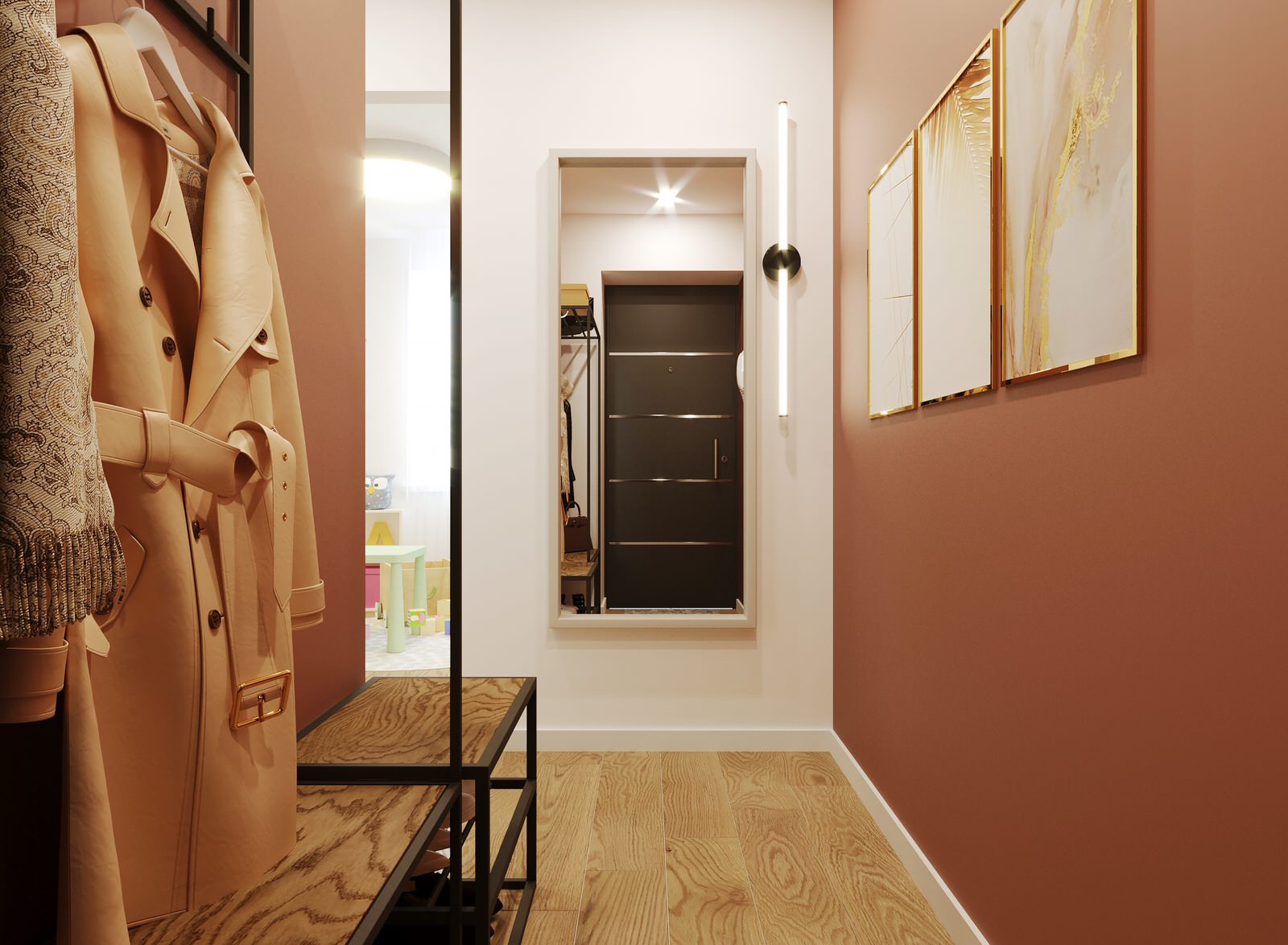 визуализация прихожей