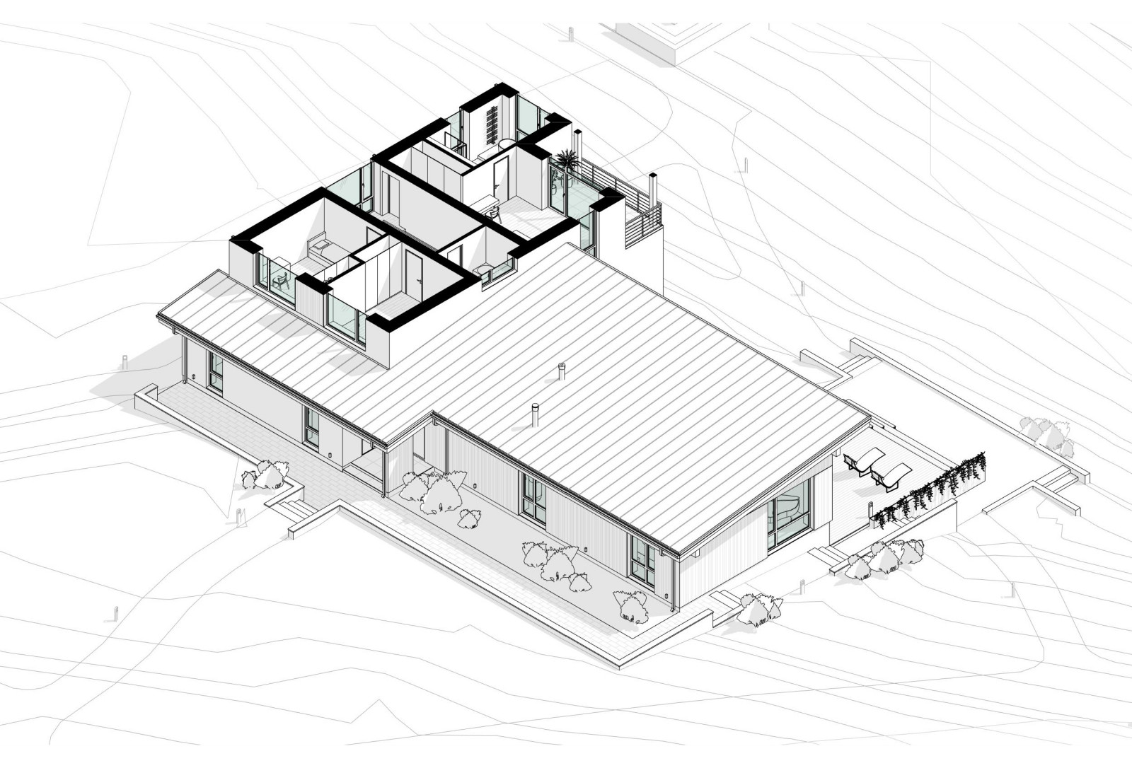 Коттедж на склоне