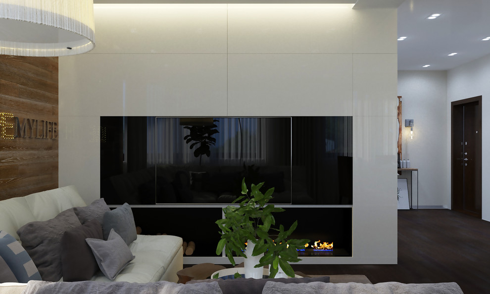 Квартира в современном стиле с элементами экостиля. Москва. 135 кв.м.