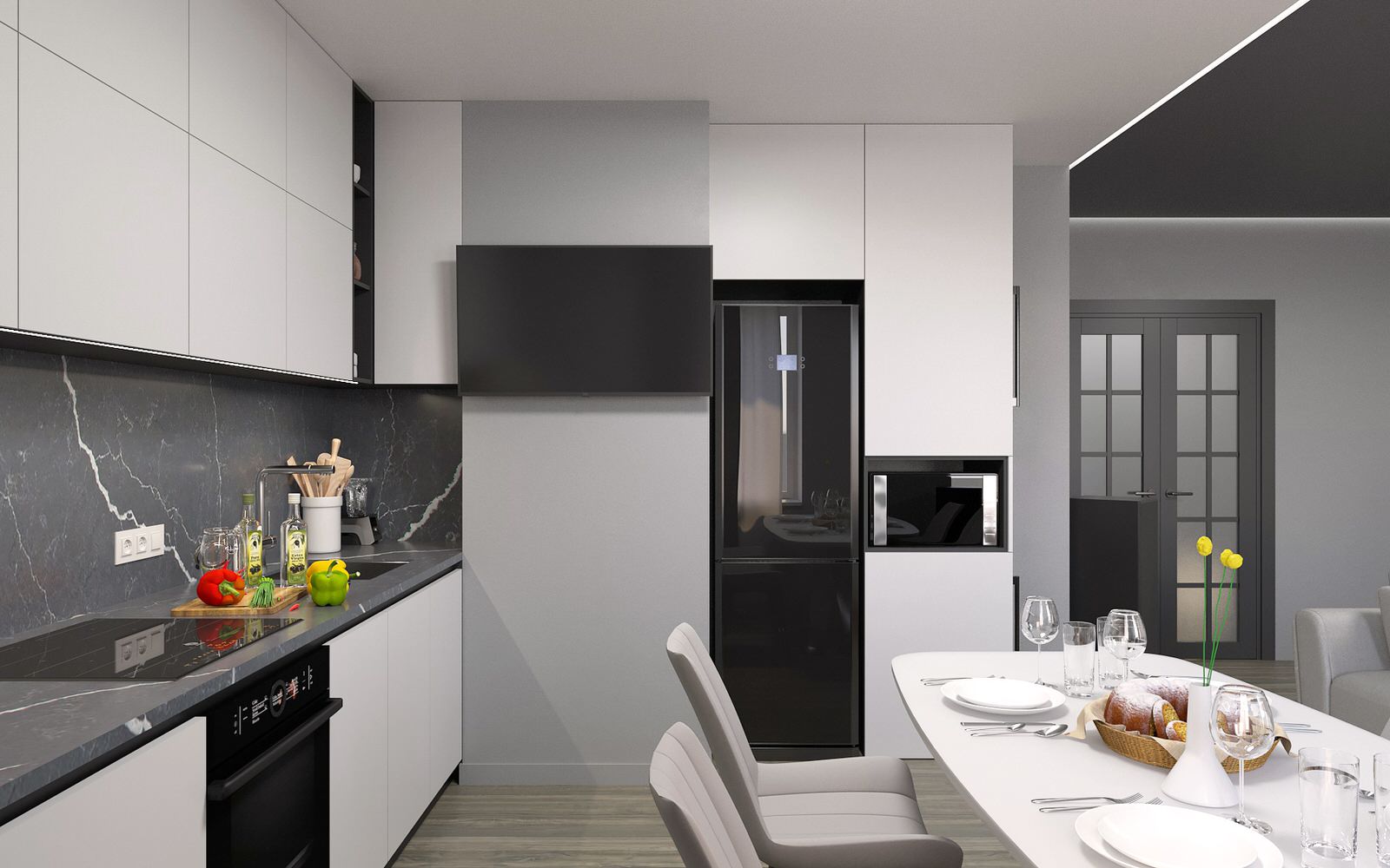 Дизайн проект квартиры 93м