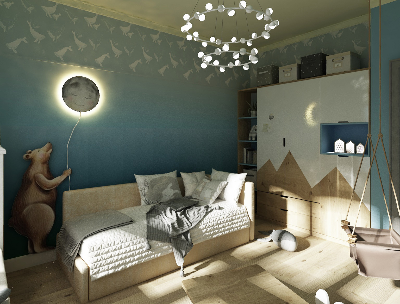 Детская комната. Проект таунхауса Журавлевы Горы