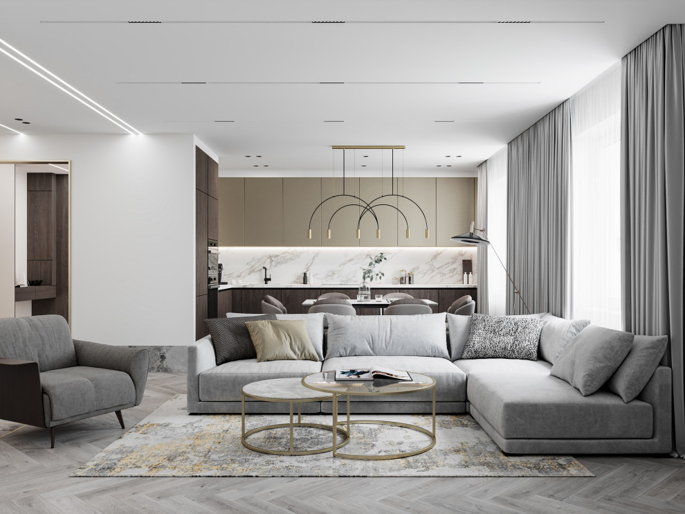 Обложка проекта: Дизайн трёхкомнатной квартиры на Смоленской улице | Санкт-Петербург | Россия |