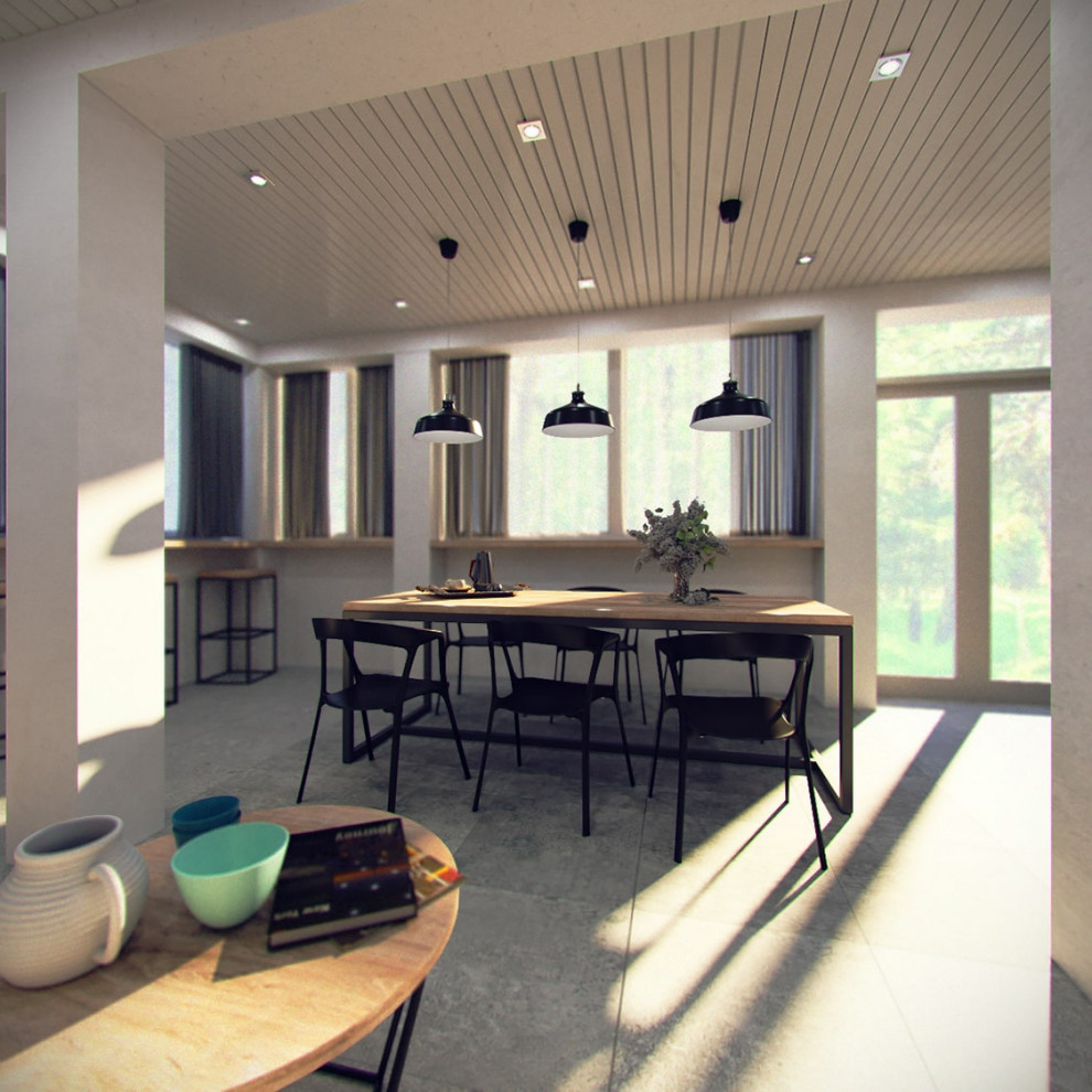 Загородный дом в сосновом лесу