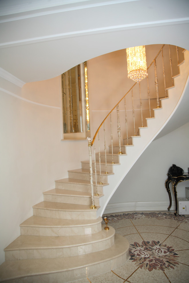 Лестница, чугунное ограждение, фабрика Grande forge, Художественное литьё