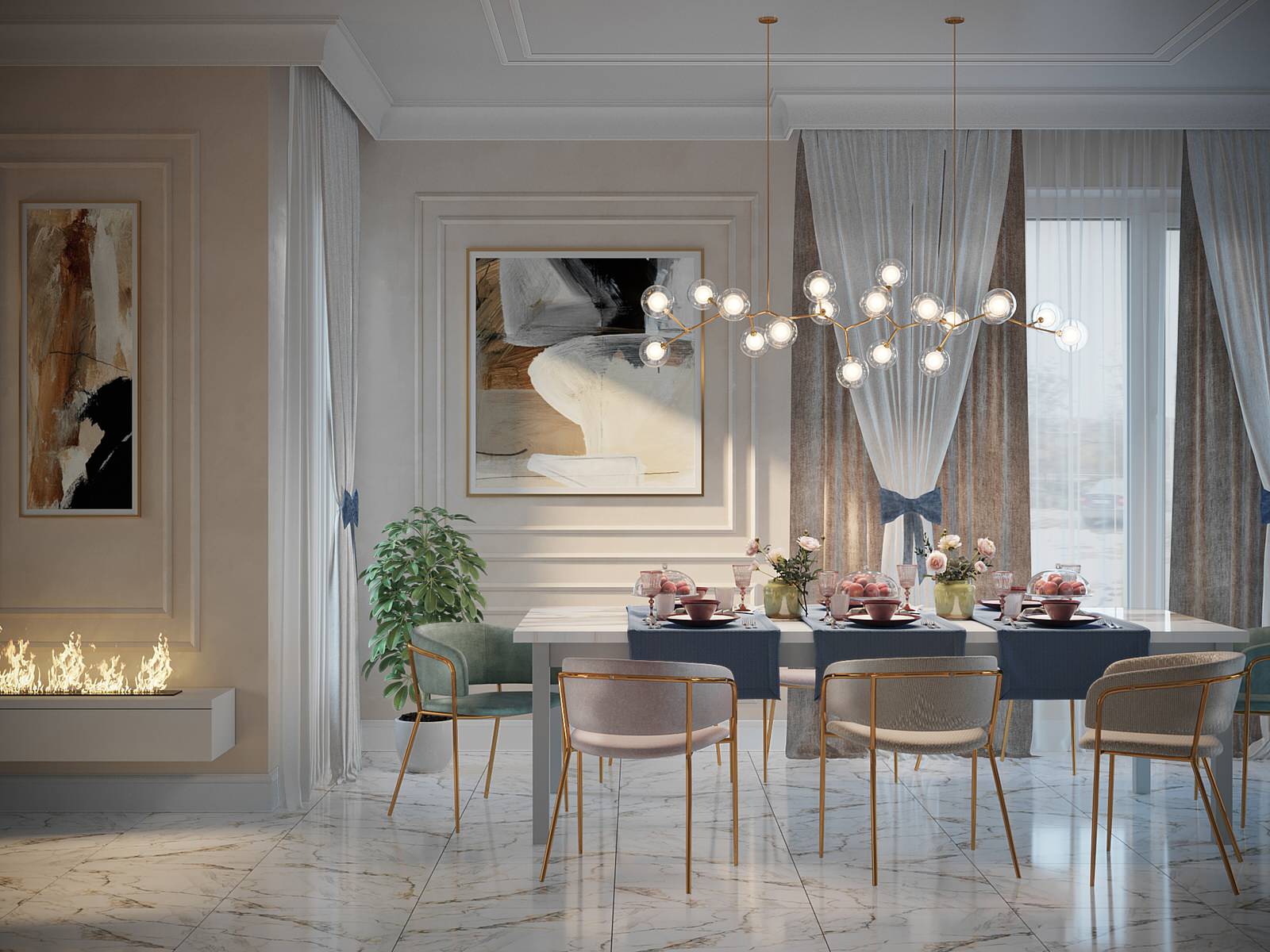 Зона обеденного стола