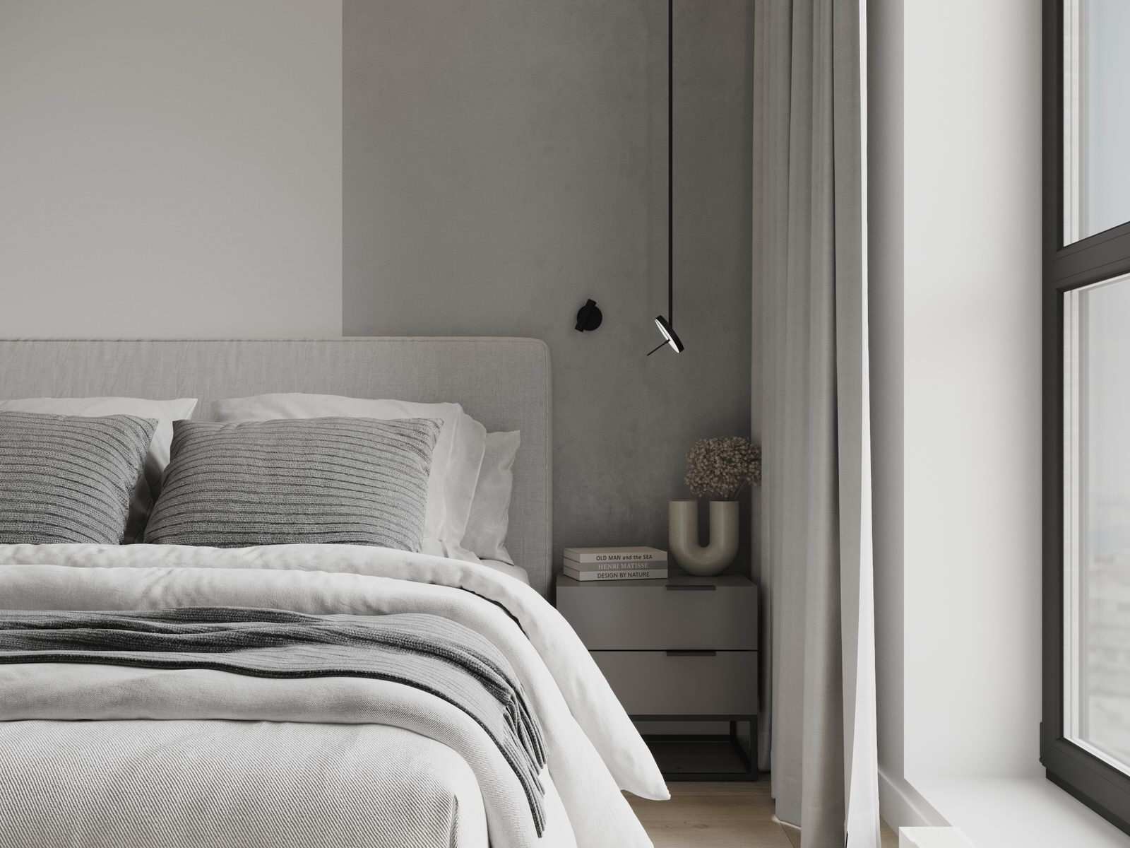 Квартира в серых оттерках. Современный стиль