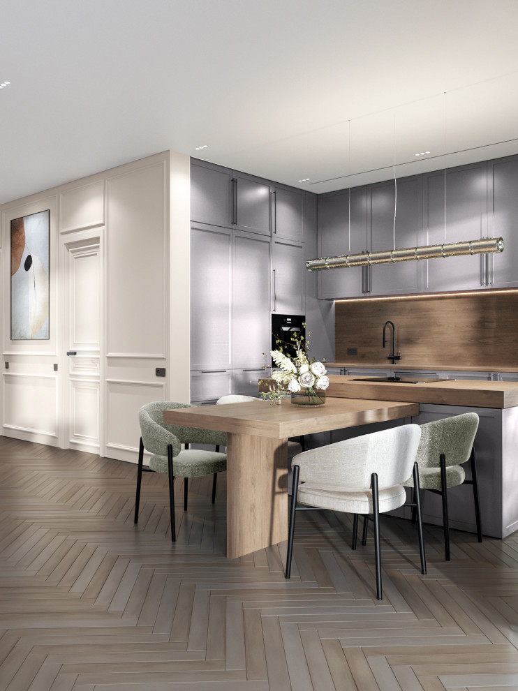 Дом с лавандовой кухней