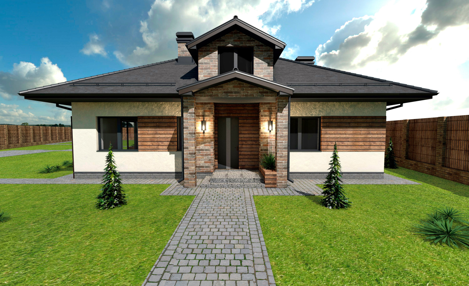 Дизайн-проект экстерьера дома 2