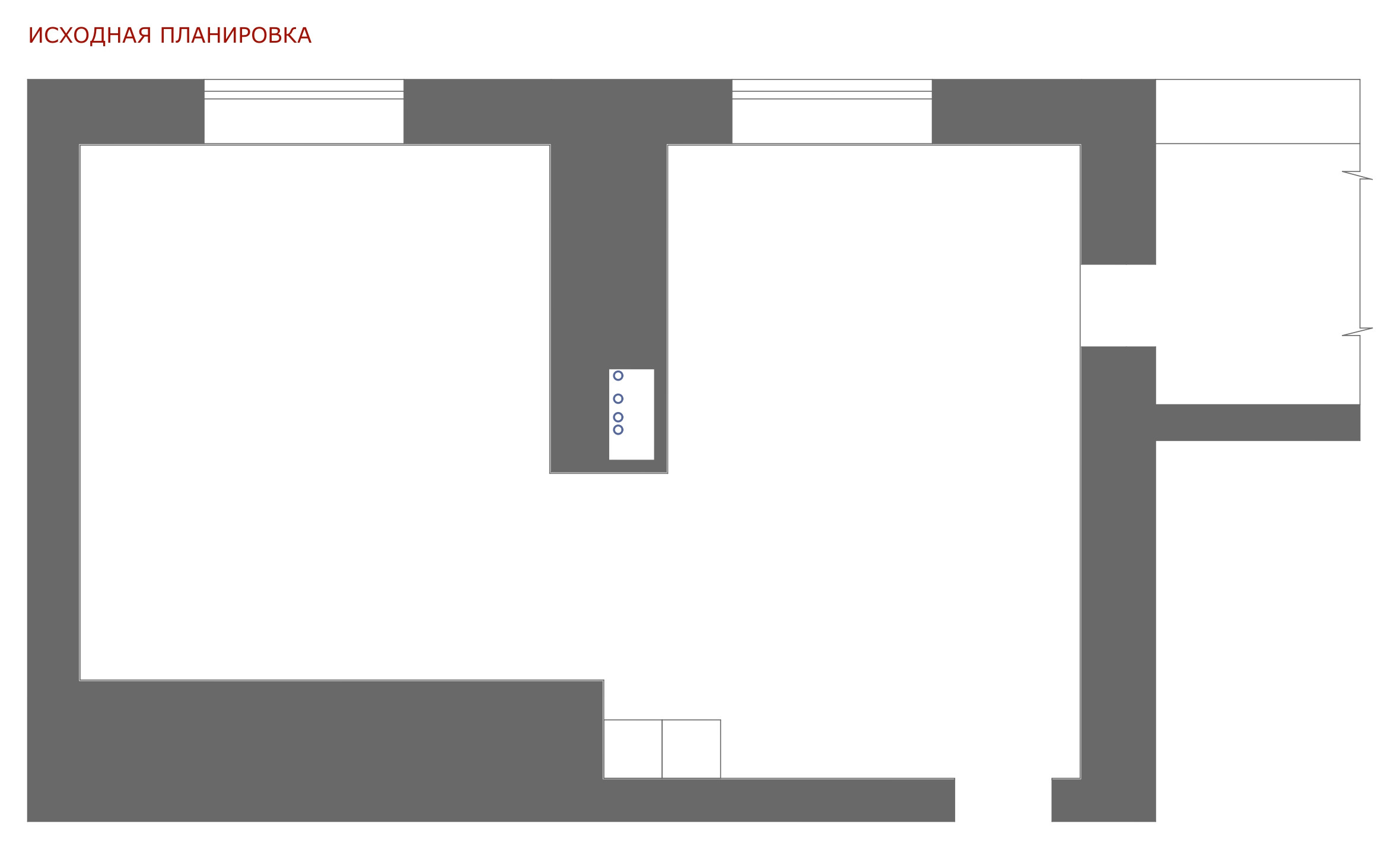 Поиск планировки: Три решения для «евродвушки» 56 кв.м