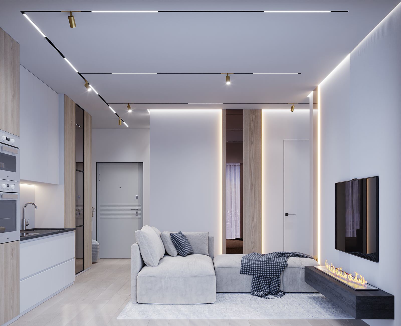 Дизайн квартиры 60м2 в г. Москва, ЖК City Bay