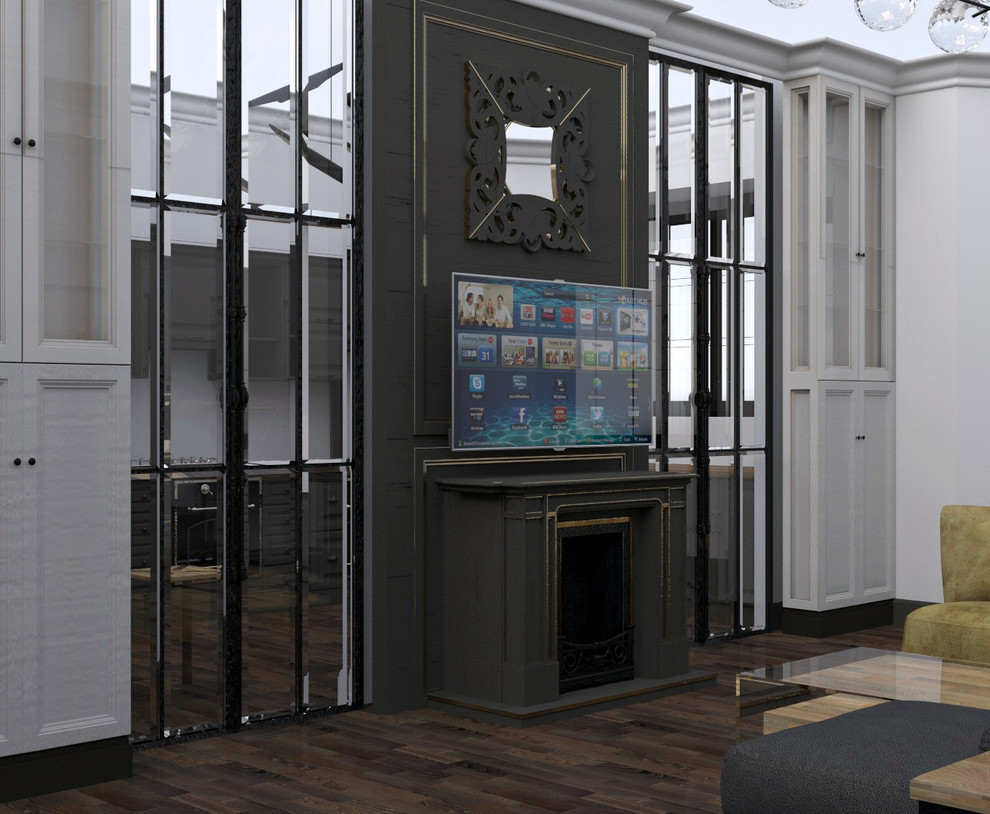 Обложка проекта: Квартира с камином