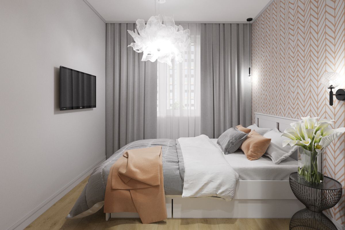 Спальня, в квартире 39м2, Кемерово