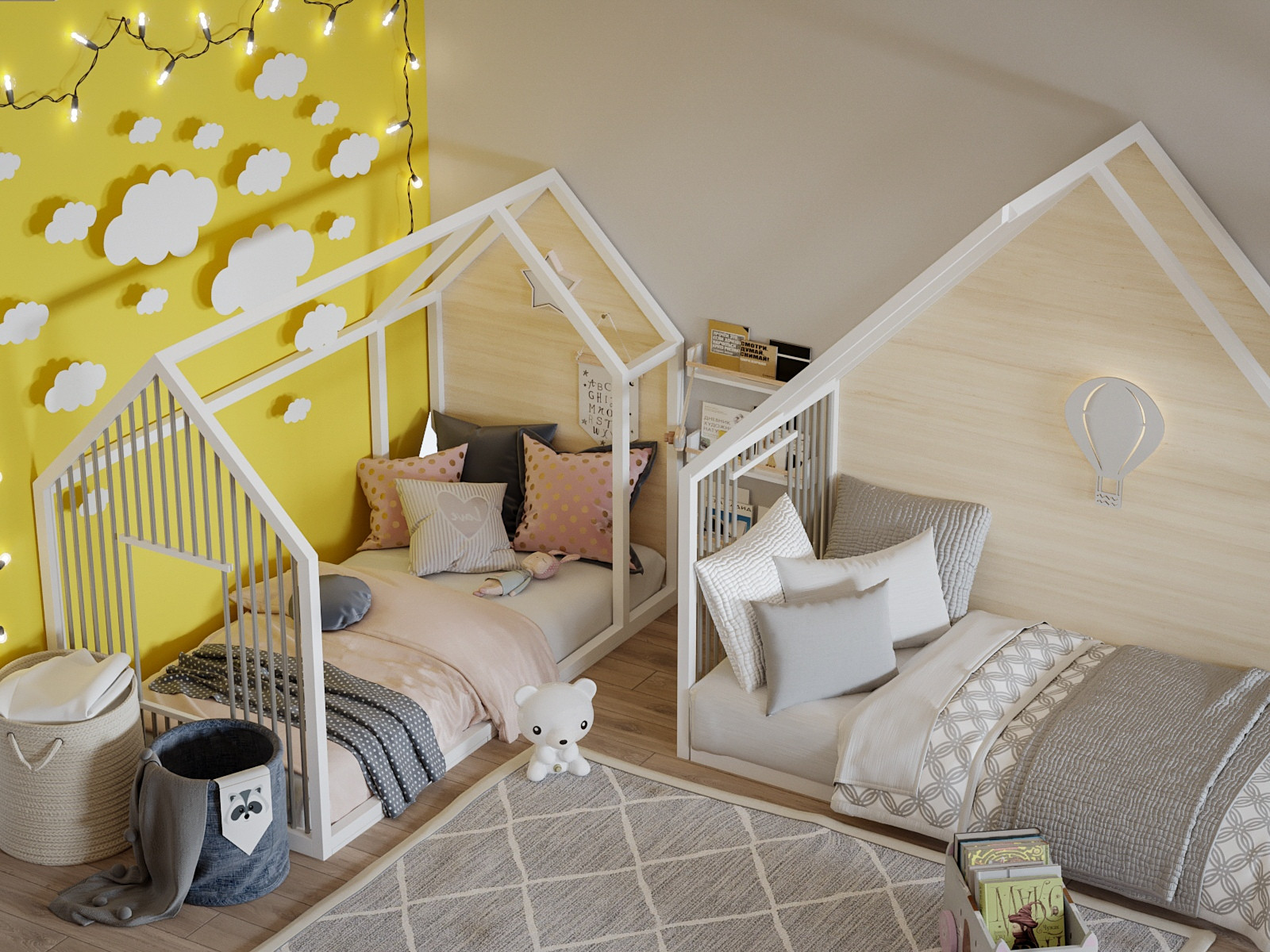 Обложка проекта: Яркая детская комната для девочки и мальчика