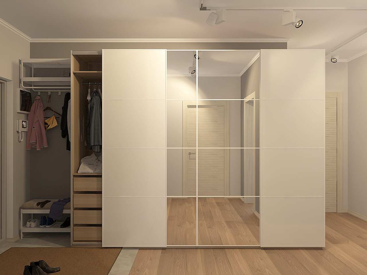 Двухкомнатная. Стены+мебель. Москва