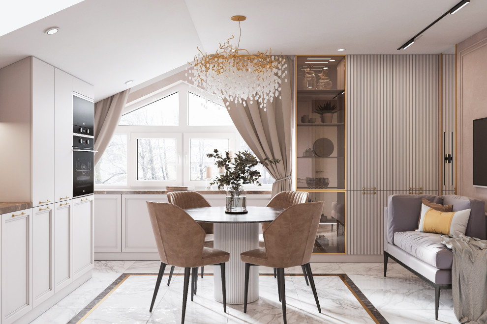 Дизайн-проект Мансарда, Неоклассика