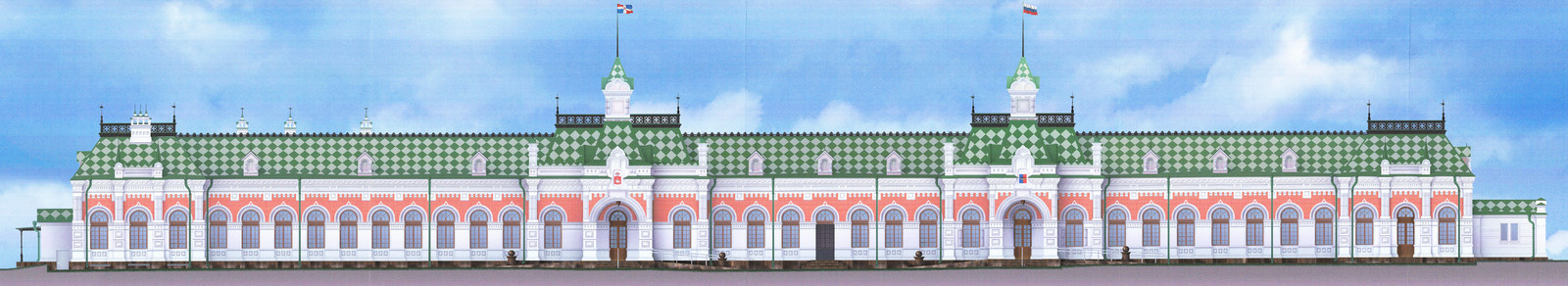 Обложка проекта: Реставрация железнодорожного вокзала Пермь 1