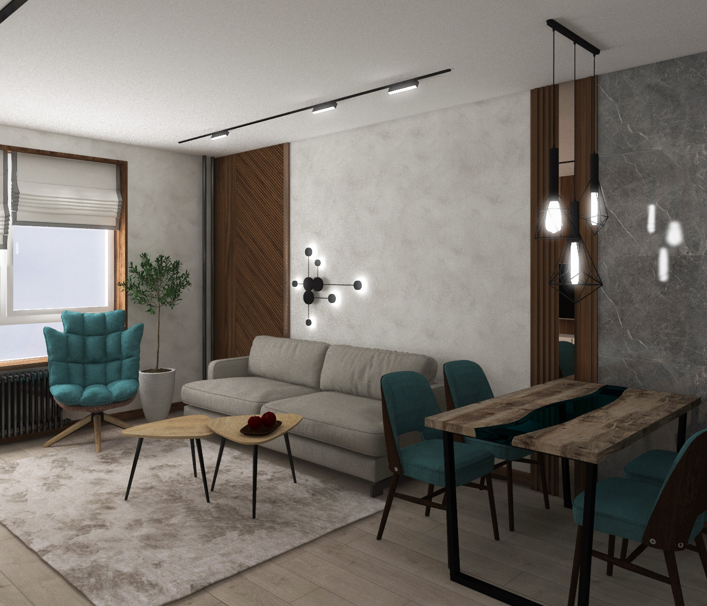 Дизайн квартиры "Эколофт"