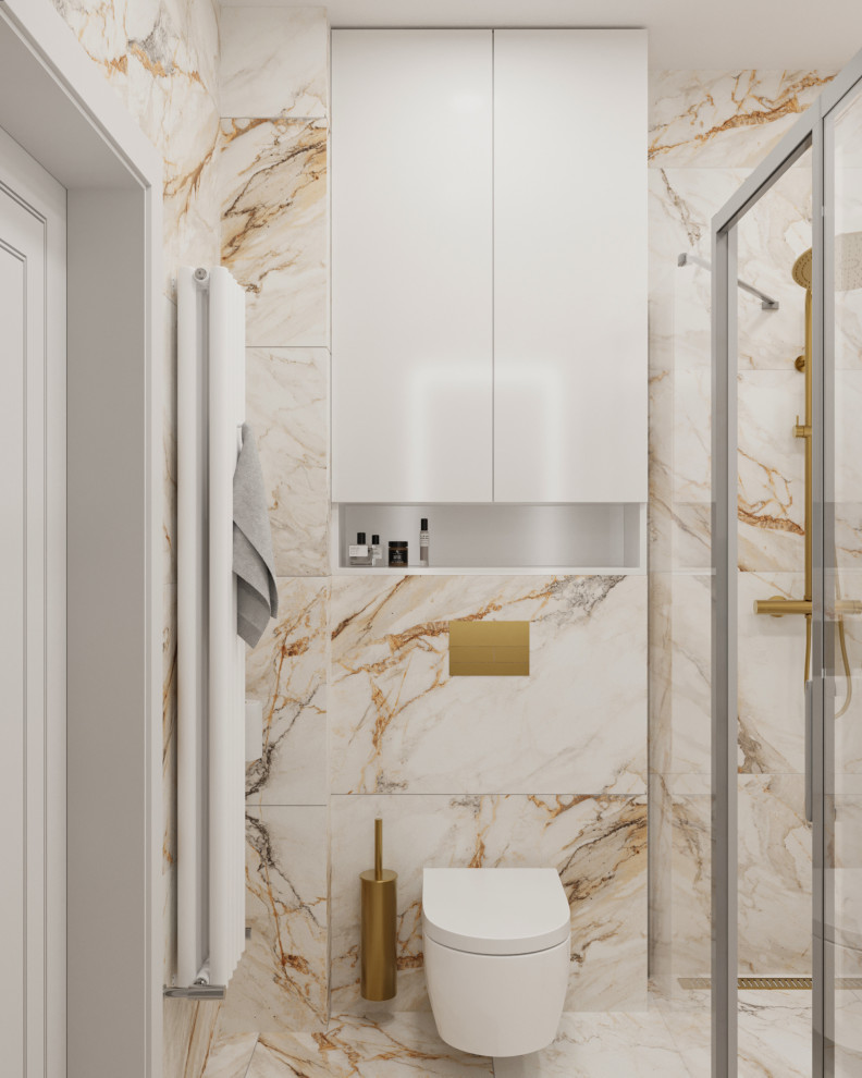 Проект квартиры в 99,2 м2 в неоклассике для молодой пары