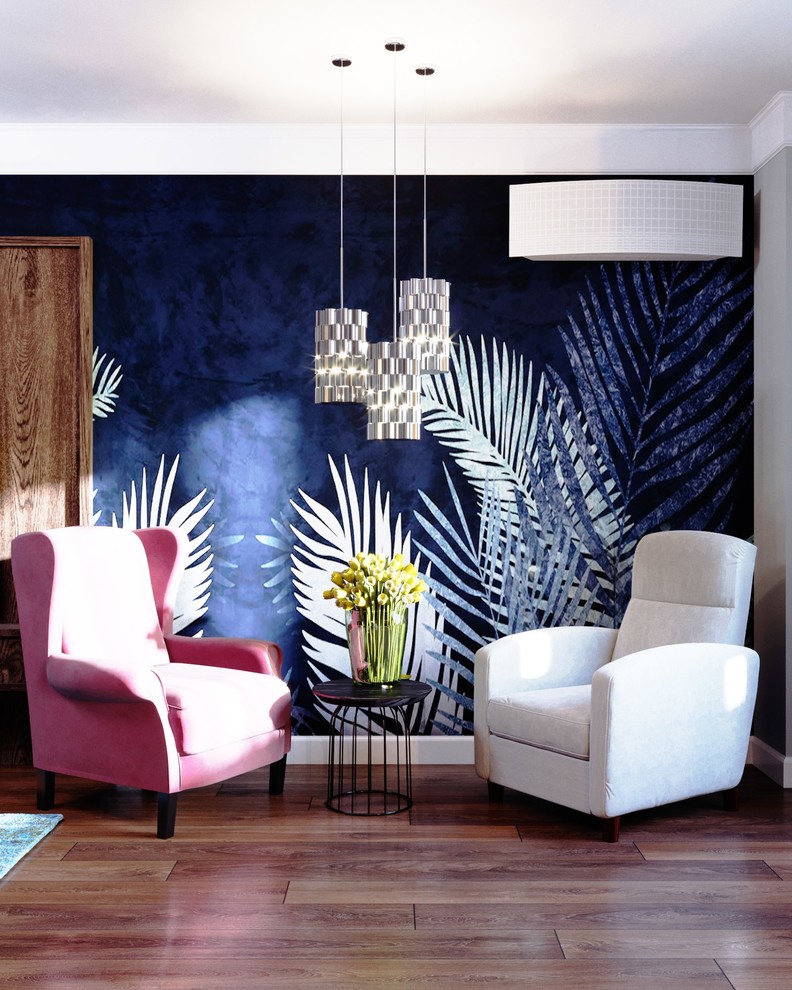 Дизайн интерьера гостиной для молодой пары с двумя детьми(вариант 3)