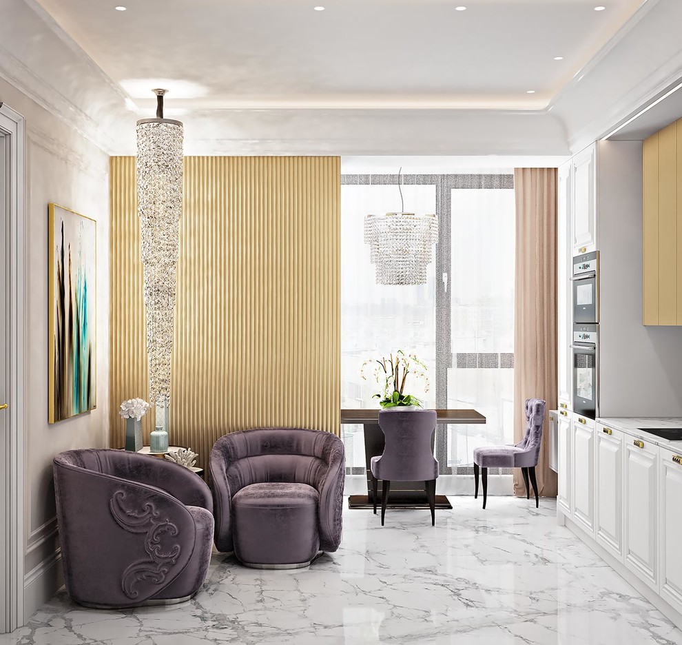 Белое с Золотом