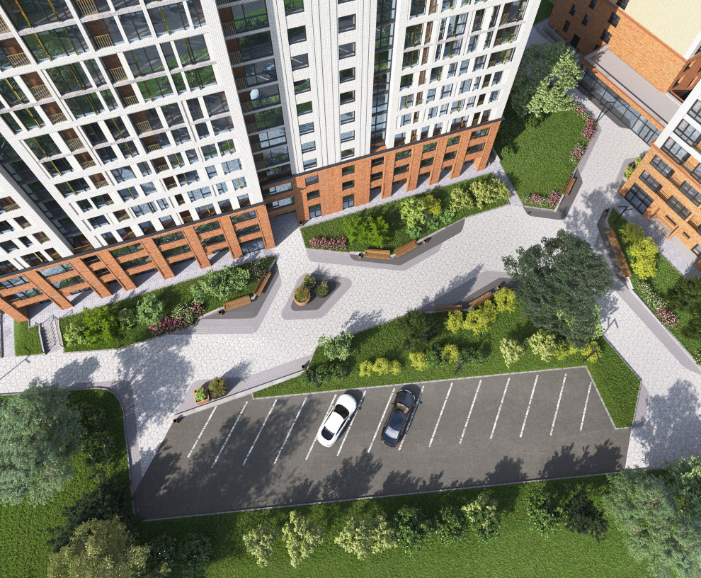 Благоустройство ЖК "НОРМАНДИЯ НЕМАН", СК "СТРИЖИ", Новосибирск