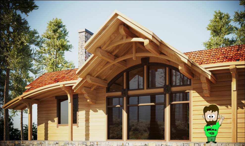 Обложка проекта: Визуализация загородного дома