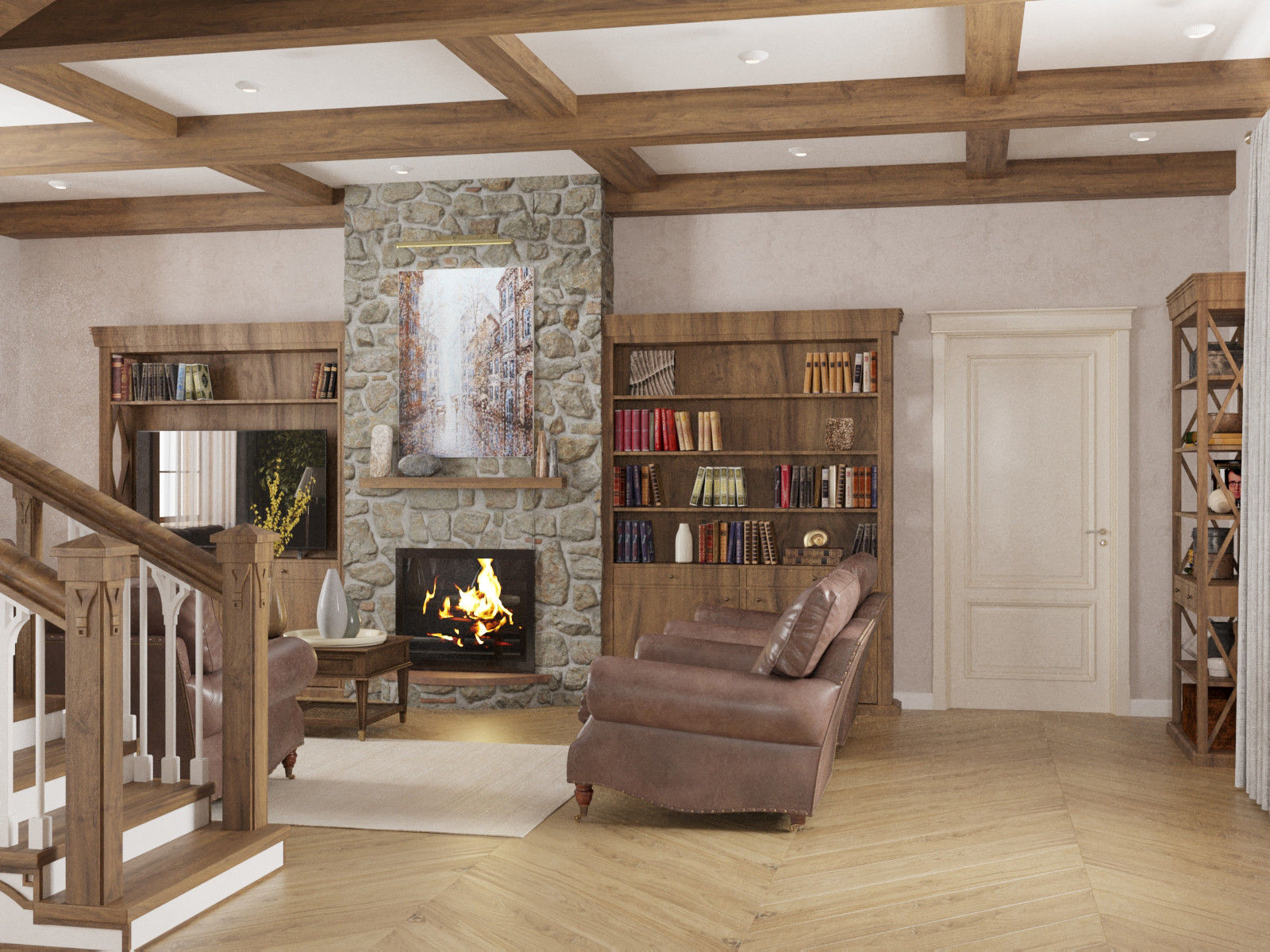 Дизайн частного дома в стиле шале