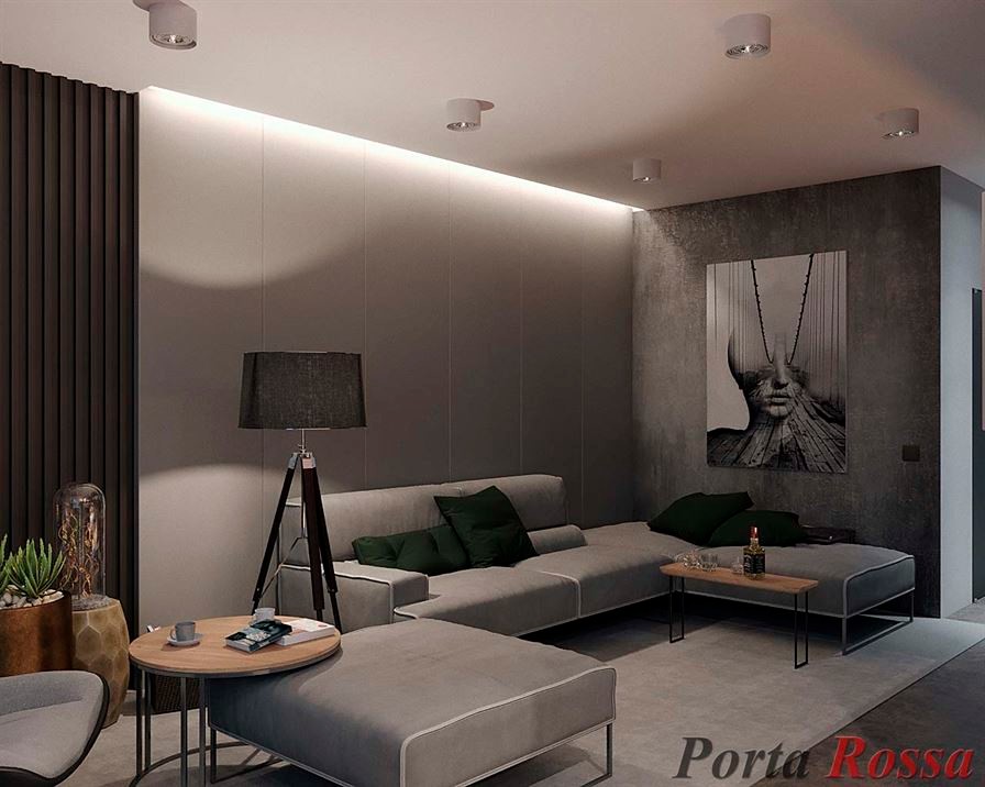 Apartment design in Loft style (64 sq.m)