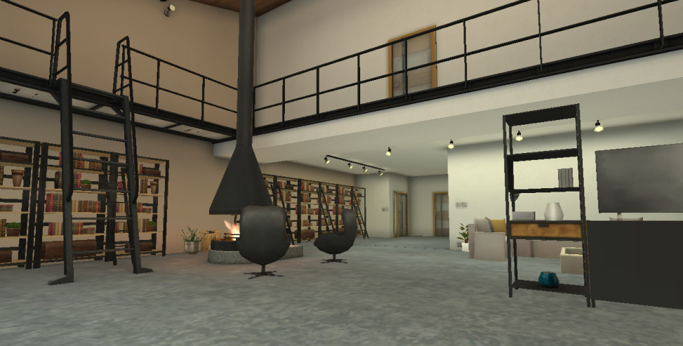 3D проект дома в лесу