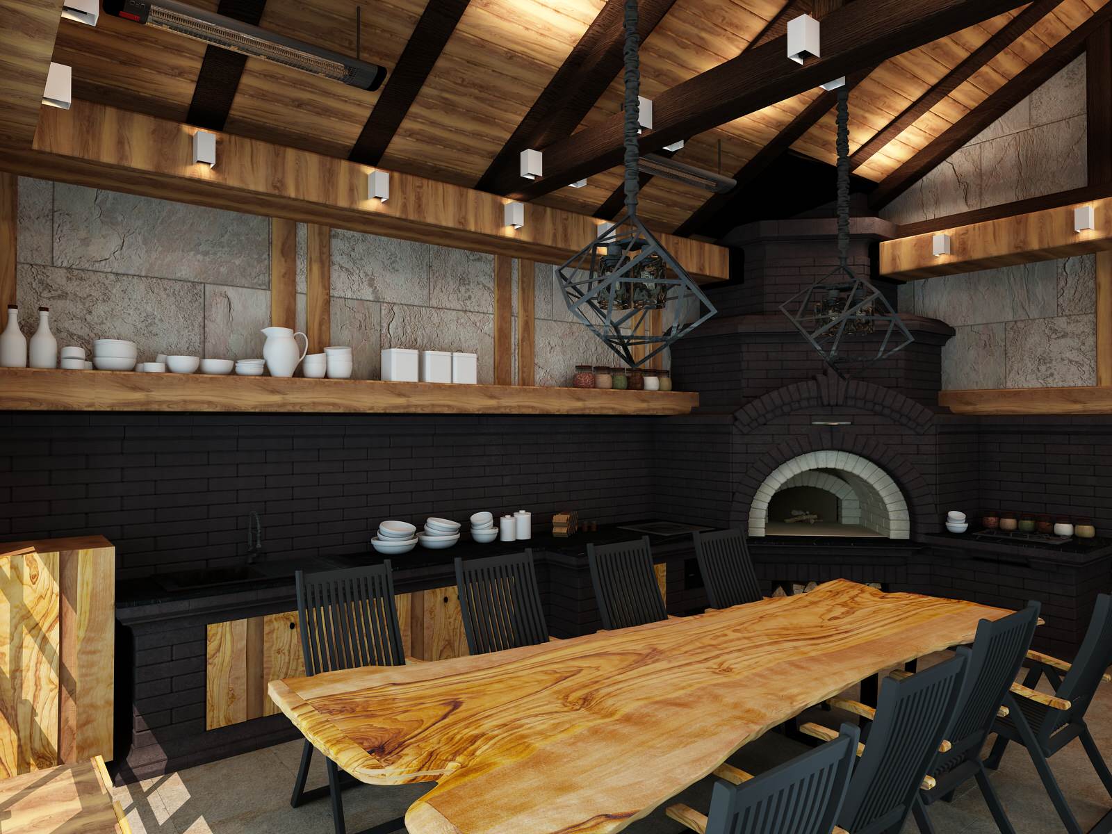 Тёплая-зимняя беседка