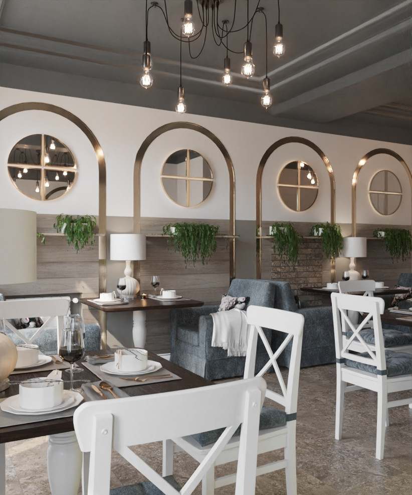 Restaurant_001_интерьер ресторана "Сладкое счастье"