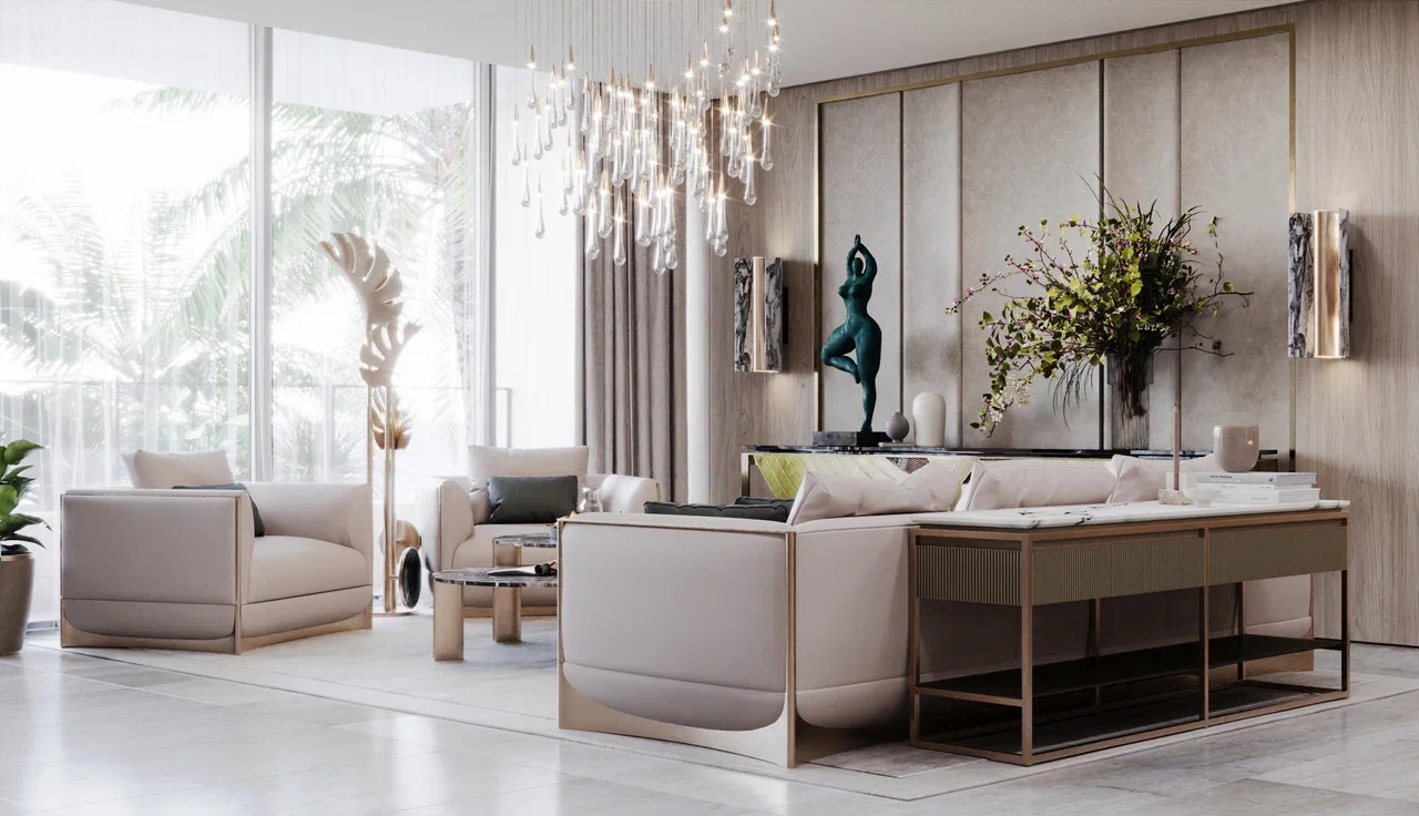 Дизайн интерьера квартиры в Дубае, Atlantis The Royal (2023)