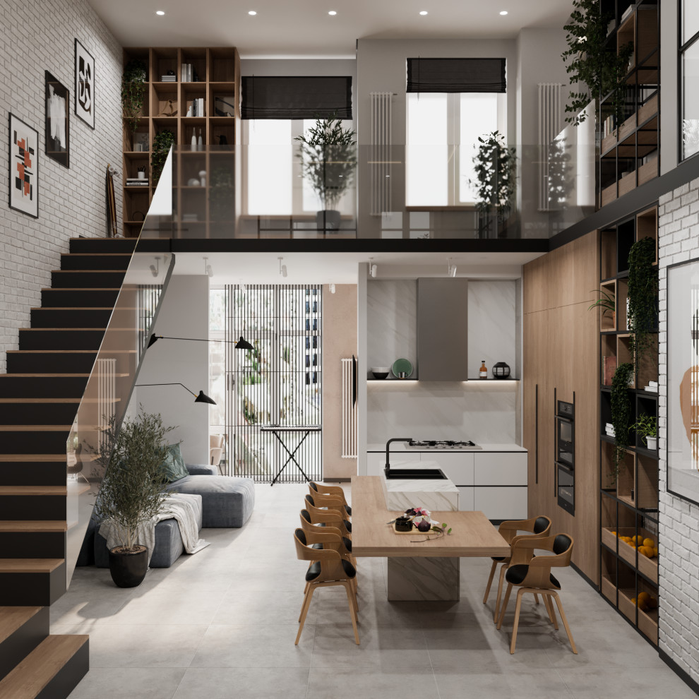 Дизайн проект двухуровневой квартиры