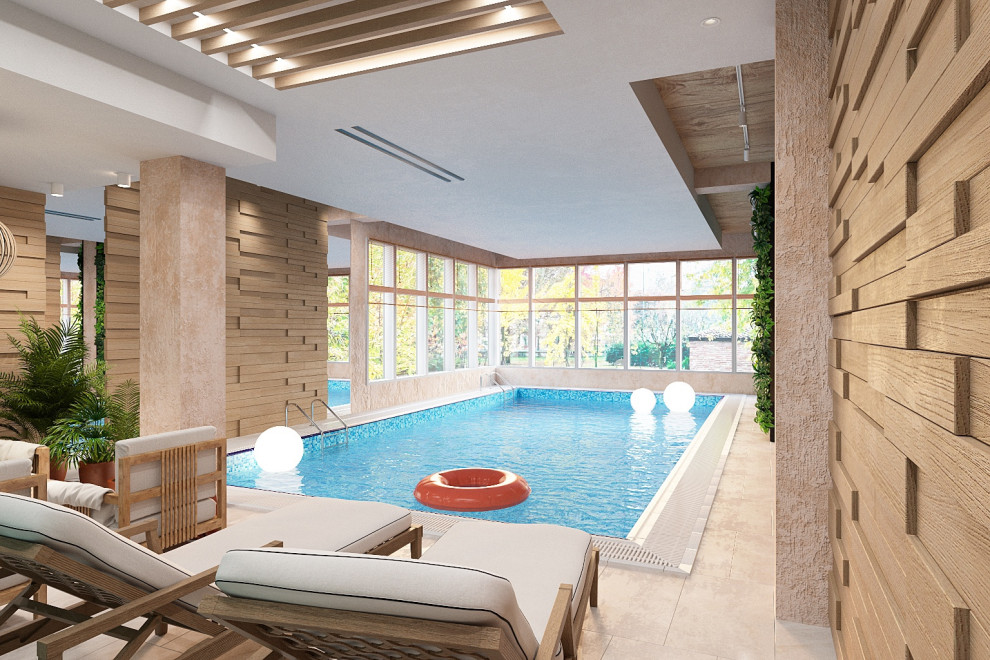 Обложка проекта: Дизайн-проект БАССЕЙНА 77,4м2