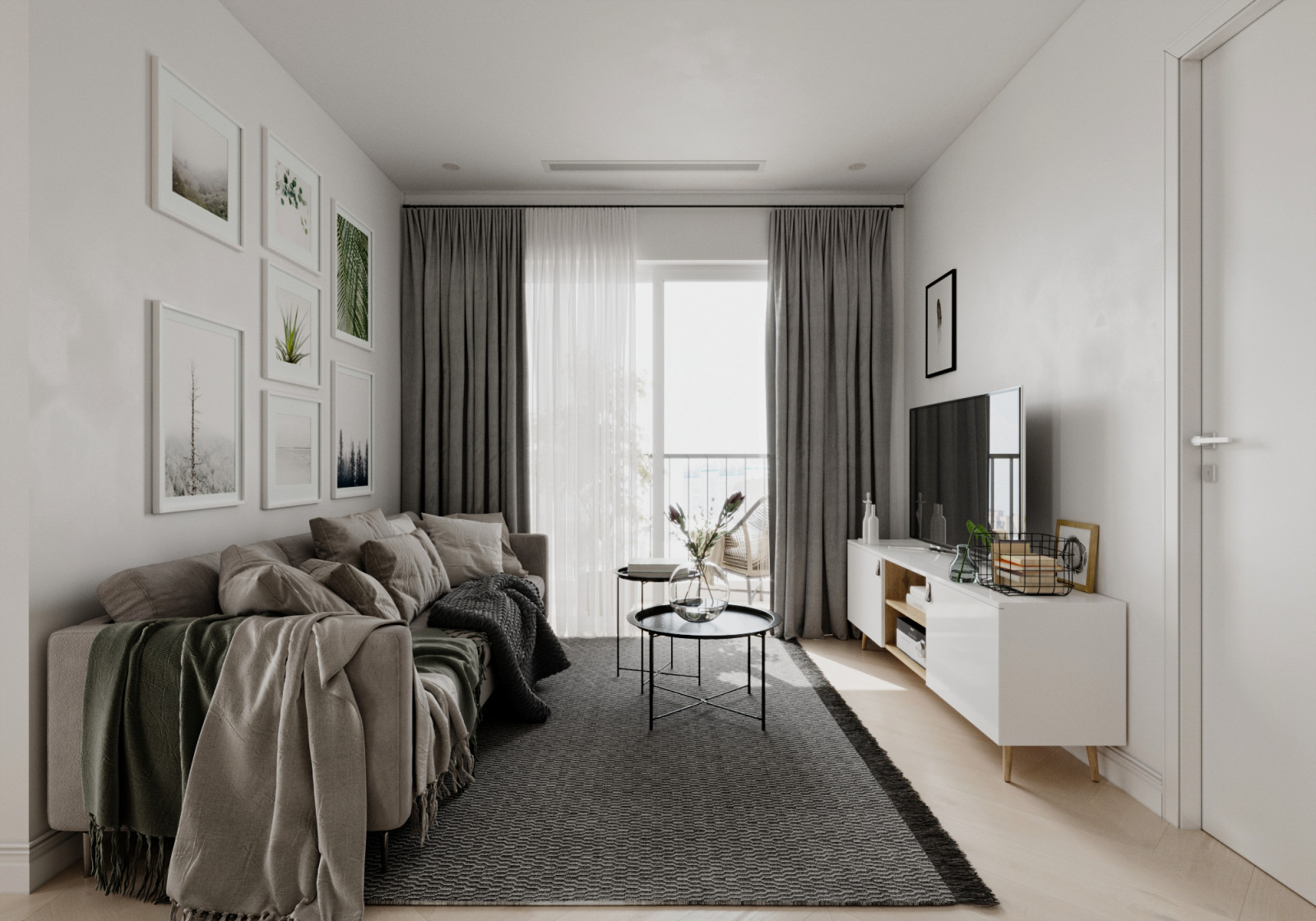 Трехкомнатная квартира в скандинавском стиле