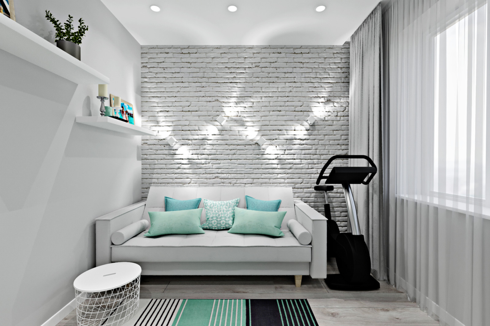 Концепция одноэтажного дома для семейной пары