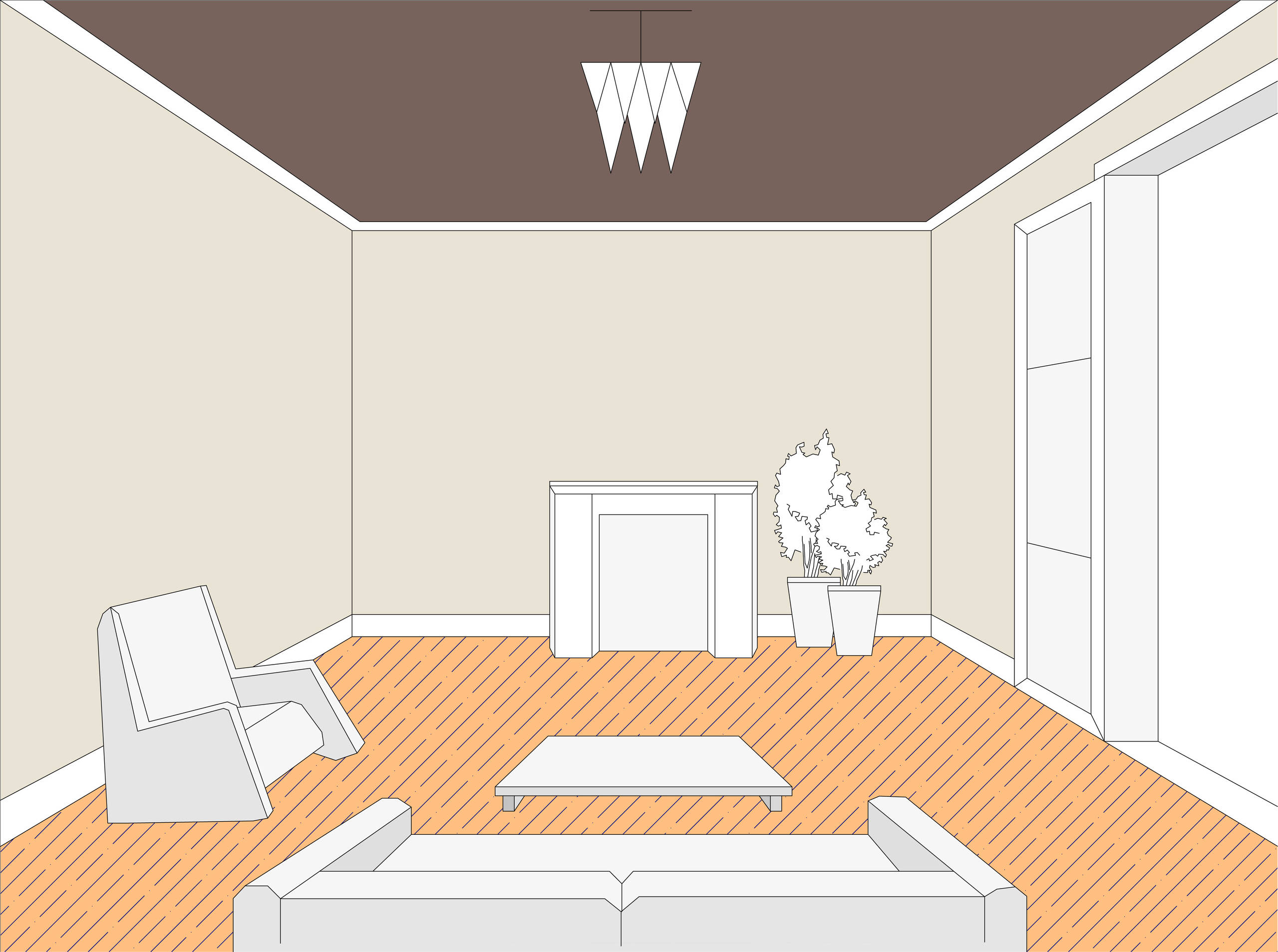 Пол, стены, потолок: Как сочетать их друг с другом