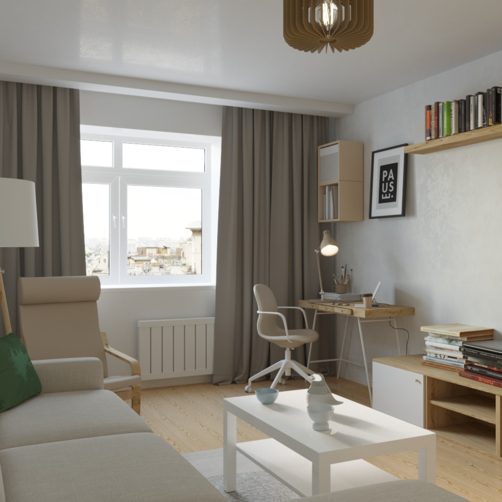 Полный проект двухкомнатной квартиры