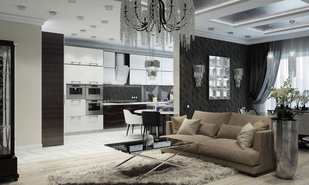 Квартира в Краснодаре - Изысканность стиля Гостиная-вариант 2