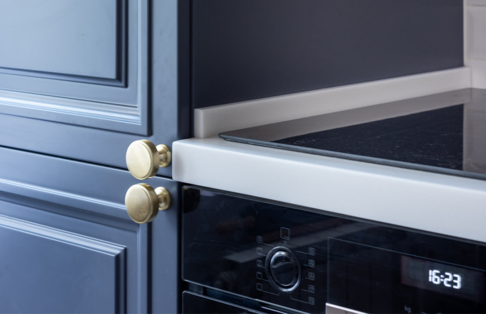 Кухонный гарнитур Италия в синем цвете