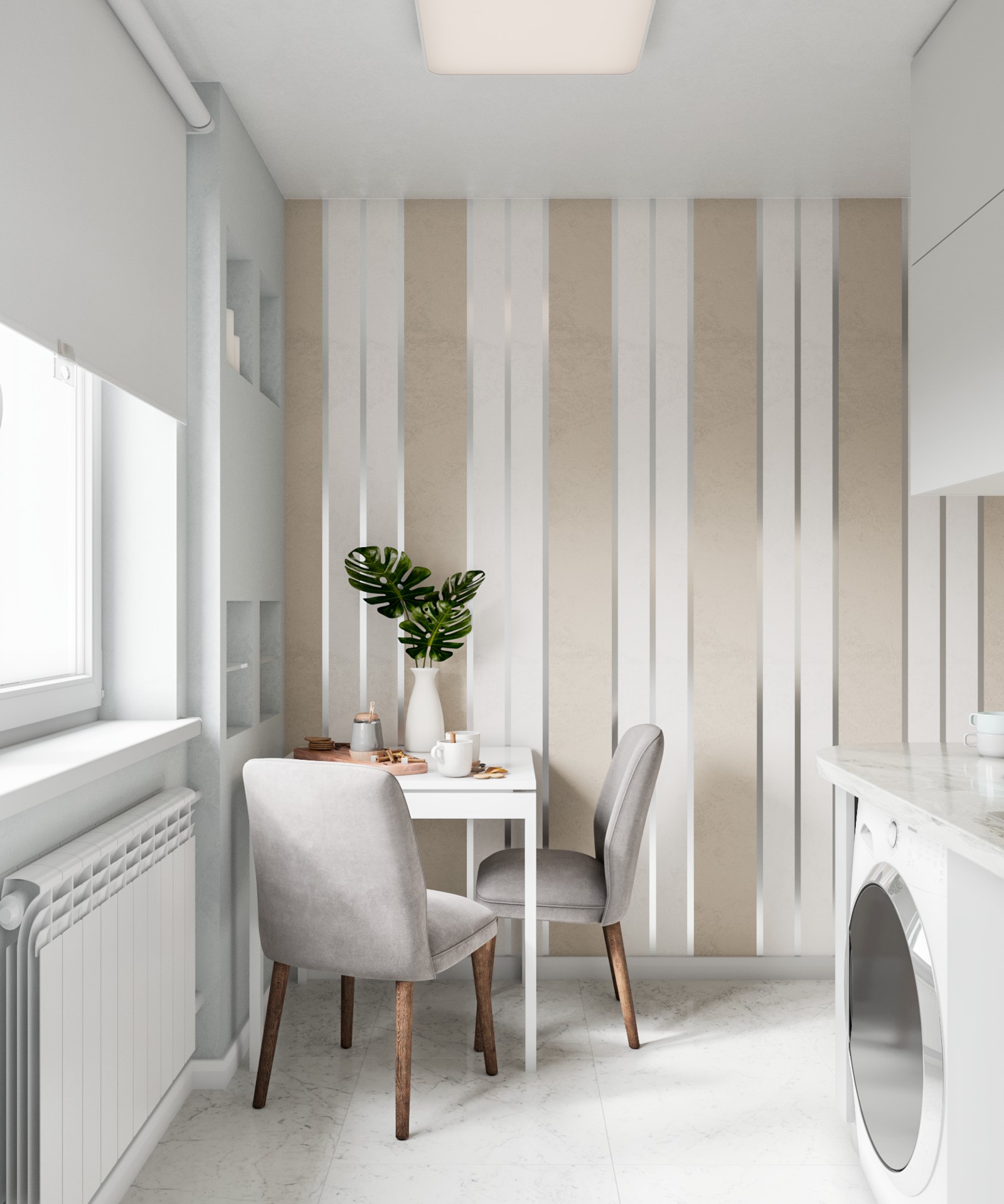 Дизайн - проект двухкомнатной "Брежневки" в г. Москва