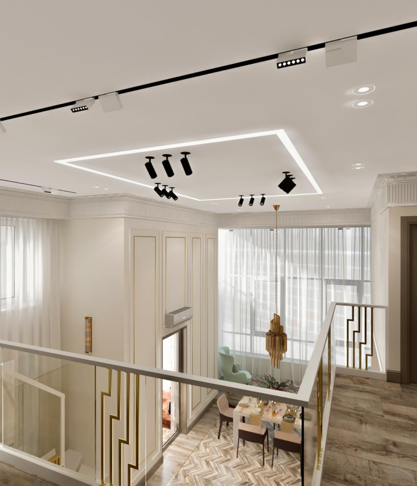 Двухуровневая квартира "Золотые блики" г.Москва