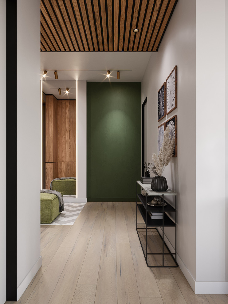 Квартира с зелеными акцентами