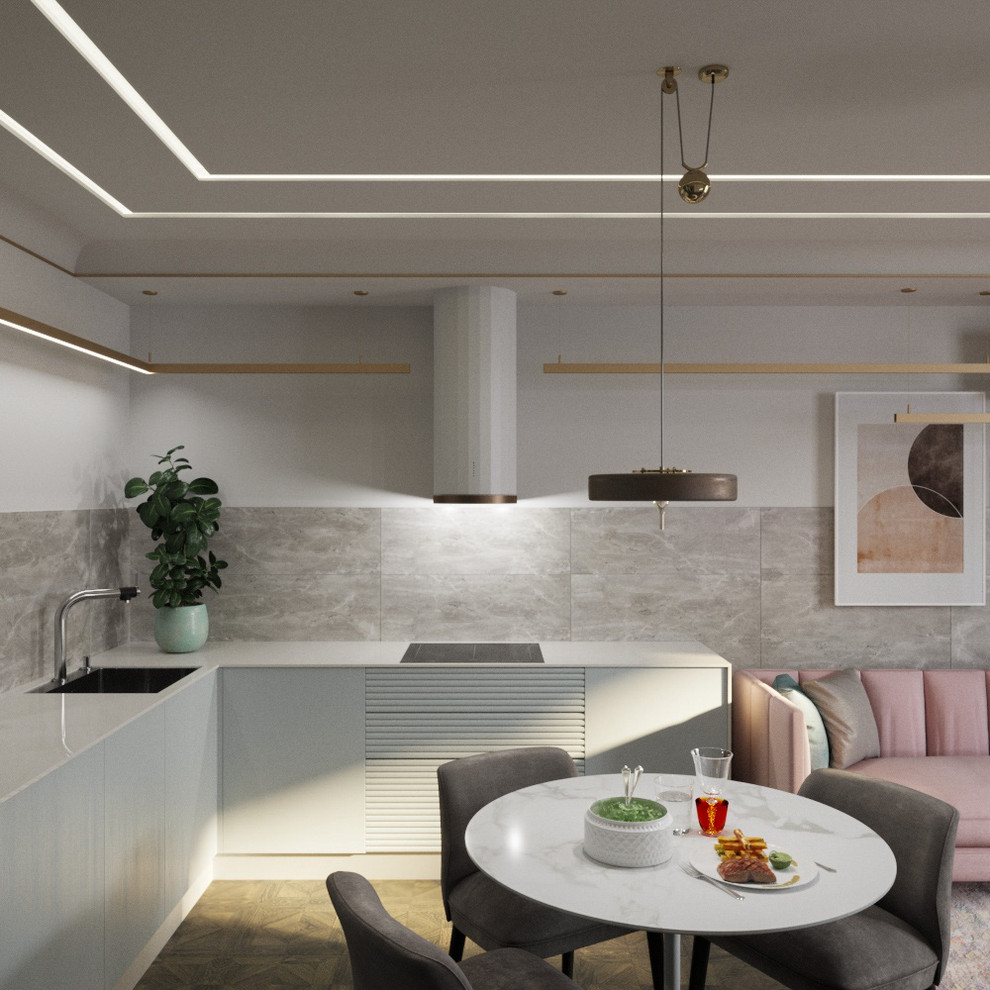 Волжский квартал (Кухня гостиная)