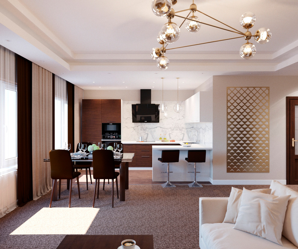 Мужская квартира в шоколадных тонах