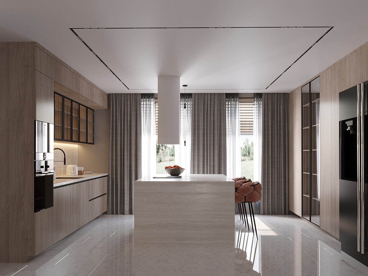 Обложка проекта: кухня-гостиная