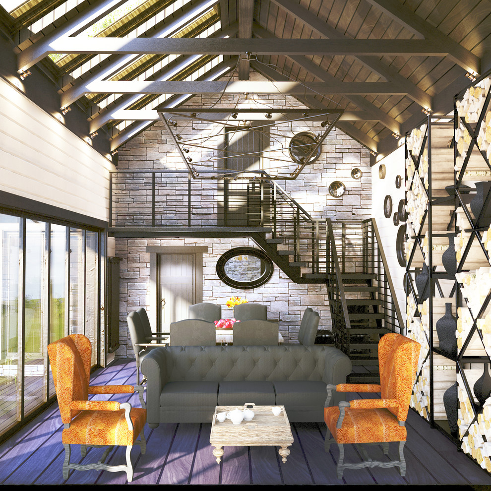 Гостевой дом с камином ,террасой,мангалом и мастерской в д. Лыткино