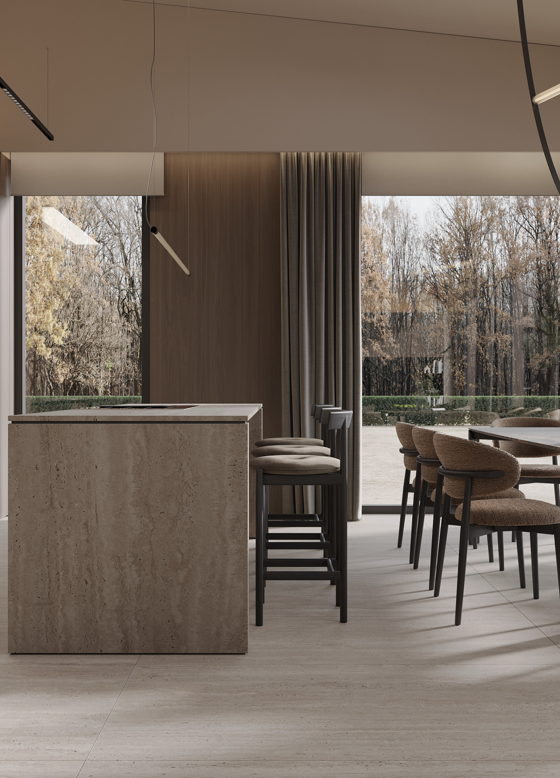 Интерьер дома, 9 просека, 240м2