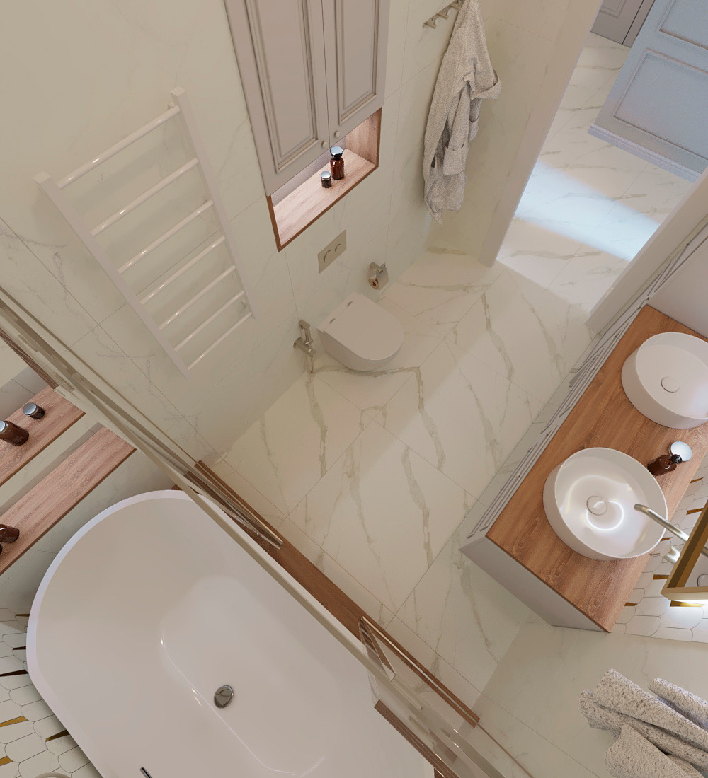 Квартира в стиле неоклассика в ЖК FAMILIA