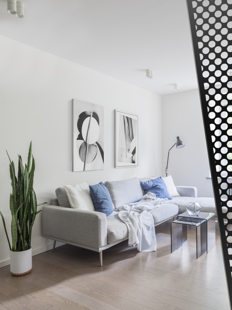 Houzz тур: Лаконичный проект для молодой семьи в маленькой трёшке